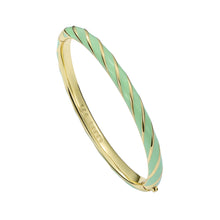 Load image into Gallery viewer, ted baker trinity: twist enamel hinged bangle bracelet
