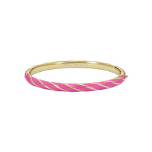 Load image into Gallery viewer, ted baker trinity: twist enamel hinged bangle bracelet
