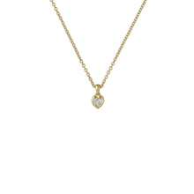 Load image into Gallery viewer, ted baker harlow: mini crystal heart pendant necklace  gold tone clear crystal
