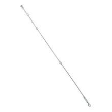 Load image into Gallery viewer, ted baker halle: mini crystal heart adjustable bracelet  silver tone clear crystal
