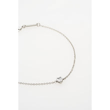 Load image into Gallery viewer, ted baker halle: mini crystal heart adjustable bracelet  silver tone clear crystal
