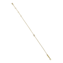 Load image into Gallery viewer, ted baker halle: mini crystal heart adjustable bracelet gold tone clear crystal
