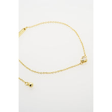 Load image into Gallery viewer, ted baker halle: mini crystal heart adjustable bracelet gold tone clear crystal
