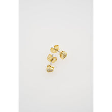 Load image into Gallery viewer, ted baker harmony: mini crystal heart stud earrings gold tone clear crystal
