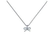 Load image into Gallery viewer, ted baker blaire: mini metal bow pendant necklace
