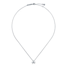 Load image into Gallery viewer, ted baker blaire: mini metal bow pendant necklace
