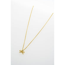 Load image into Gallery viewer, ted baker blaire: mini metal bow pendant necklace
