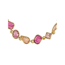 Load image into Gallery viewer, ted baker juliet: jewel chain crysta gold tonel drawstring bracelet
