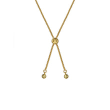 Load image into Gallery viewer, ted baker juliet: jewel chain crysta gold tonel drawstring bracelet
