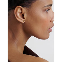 Load image into Gallery viewer, ted baker hailey: enamel heart gold tone stud earrings
