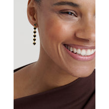 Load image into Gallery viewer, ted baker hartley: enamel heart gold tone drop earrings
