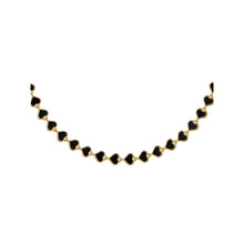 Load image into Gallery viewer, ted baker hazel: enamel heart gold tone chain necklace
