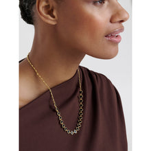 Load image into Gallery viewer, ted baker hazel: enamel heart gold tone chain necklace
