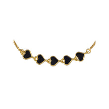 Load image into Gallery viewer, ted baker harriet: enamel heart gold tone adjustable bracelet
