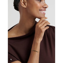 Load image into Gallery viewer, ted baker harriet: enamel heart gold tone adjustable bracelet
