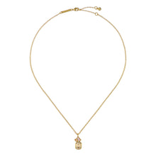 Load image into Gallery viewer, ted baker miley: crystal cluster gold tone pendant
