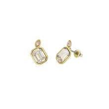 Load image into Gallery viewer, ted baker michelle: crystal cluster gold tone stud earrings
