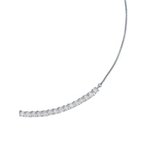 Load image into Gallery viewer, ted baker melrose: crystal adjustable silver tone tennis necklace
