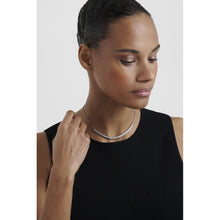 Load image into Gallery viewer, ted baker melrose: crystal adjustable silver tone tennis necklace

