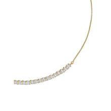 Load image into Gallery viewer, ted baker melrose: crystal adjustable gold tone tennis necklace
