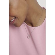 Load image into Gallery viewer, ted baker heri: crystal hoop silver tone pendant necklace
