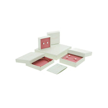 Load image into Gallery viewer, ted baker cherise: crystal cluster heart huggie drop earrings silver tone
