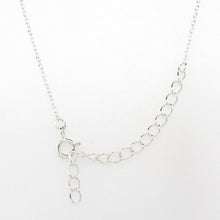 Load image into Gallery viewer, silver medium pearl slider�necklace adjustable  37.5 - 42.5 cm�
