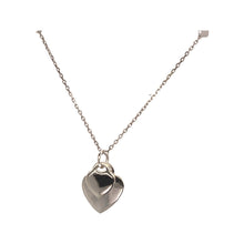 Load image into Gallery viewer, silver double heart pendant
