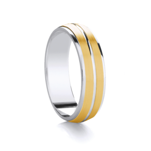 Gent's Wedding Ring Two/Tone