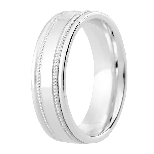 Gent's Wedding Ring SILVER DC110  5mm. in width