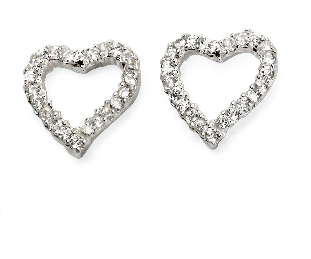 Diamonfire Heart Earrings