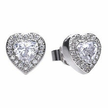 Load image into Gallery viewer, Diamonfire Sparkling Heart Cluster Earrings

