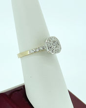 Load image into Gallery viewer, 9kt Gold Diamond Cluster Engagement Ring
