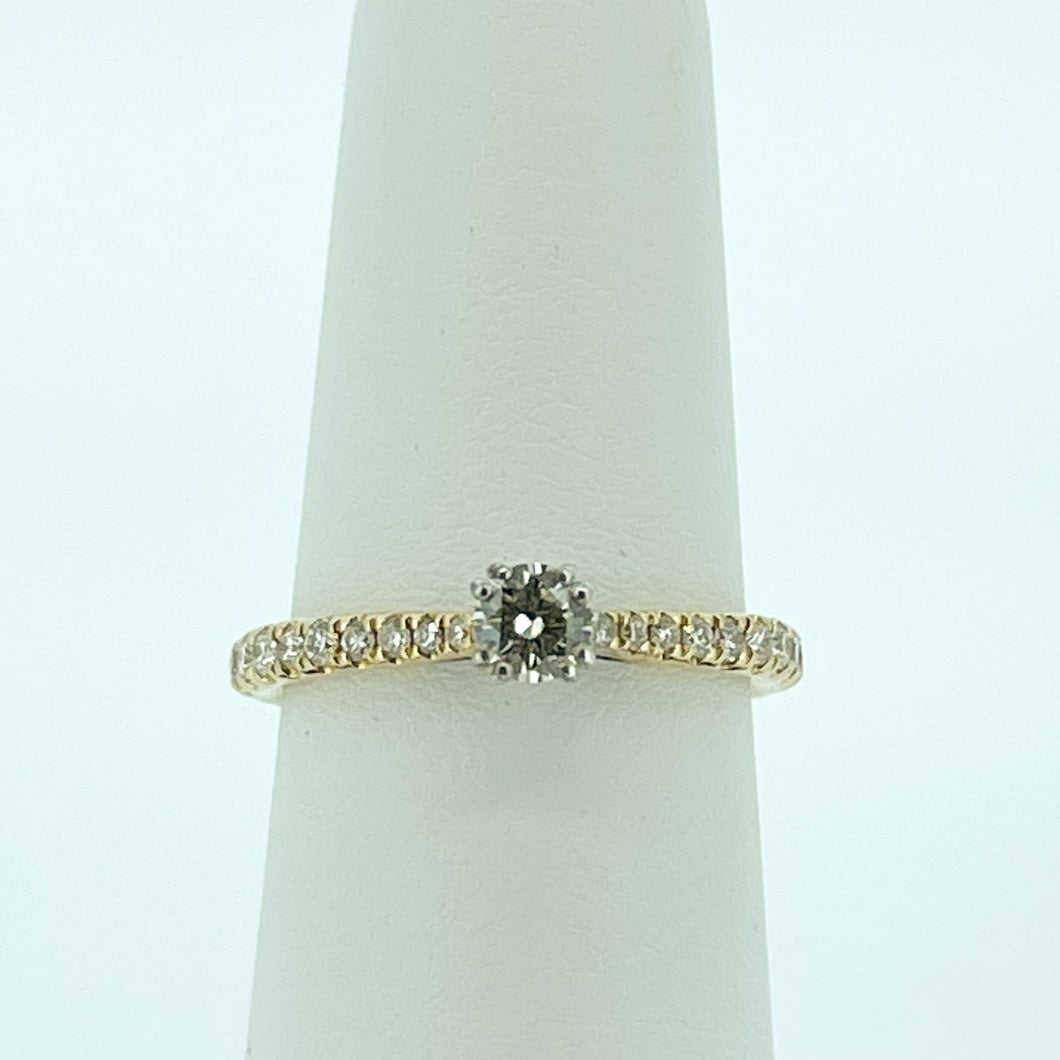 9kt Gold Diamond Engagement Ring
