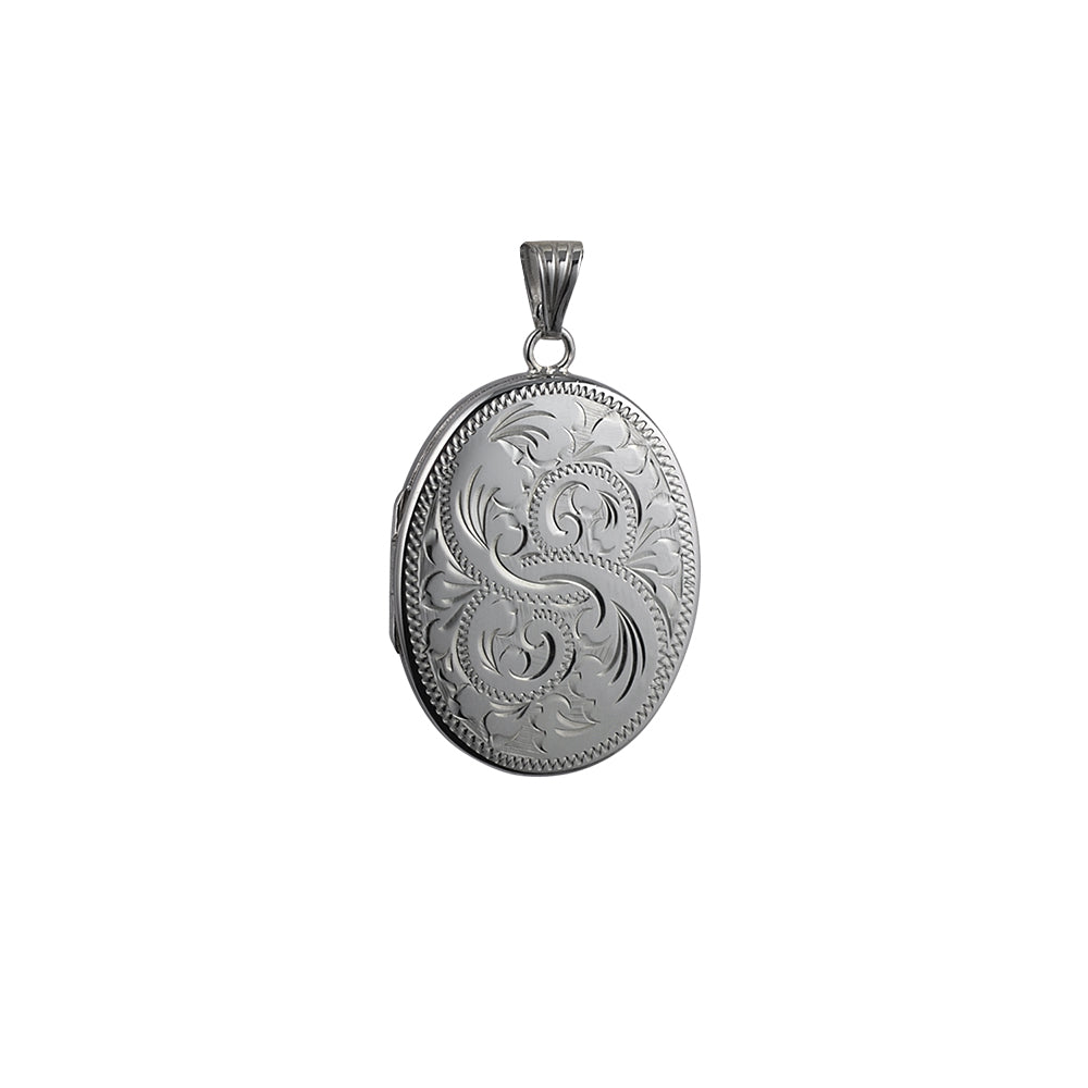 Silver Handmade Locket  Oval