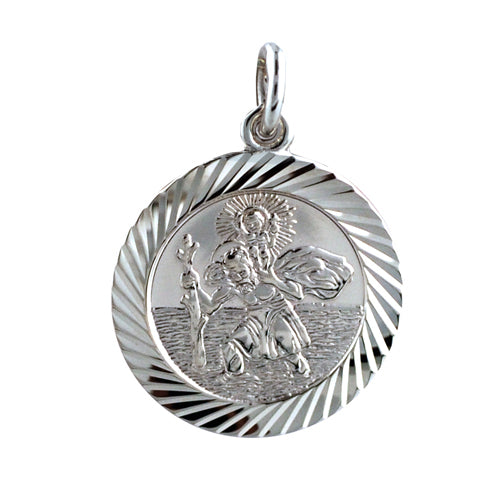St. Christopher 21mm. Medal in Silver