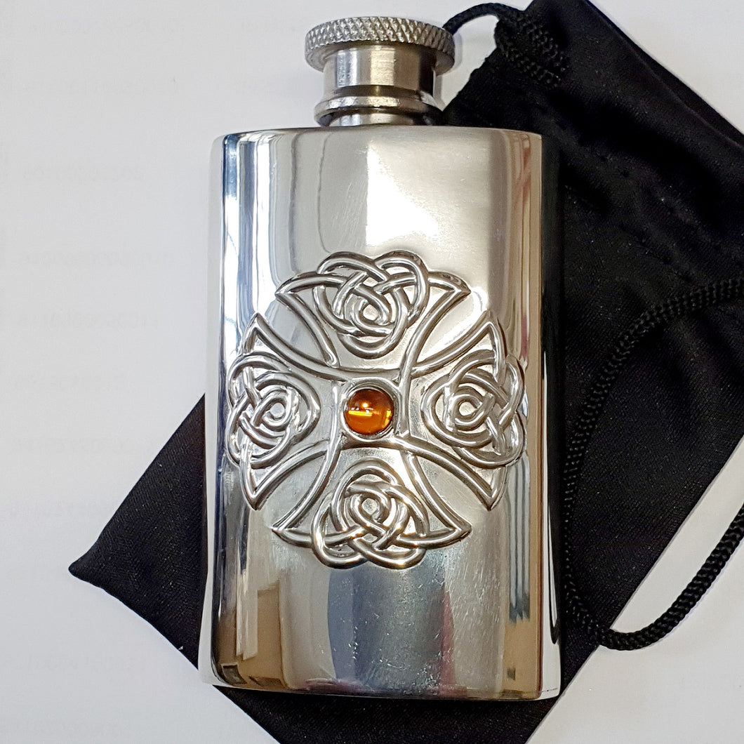 Handspun 2ozs. Pewter Flask for theLady in your Life!