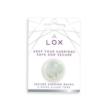 Load image into Gallery viewer, LOX Earring Backs Silver Tone
