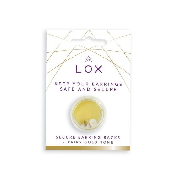 LOX  Earring Backs Gold Tone
