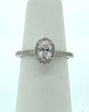 Load image into Gallery viewer, 9kt White Gold - Diamond Oval Engagement Ring

