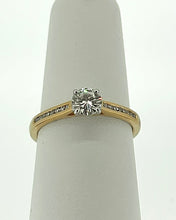 Load image into Gallery viewer, 18kt Gold, Moissanite  Engagement Ring

