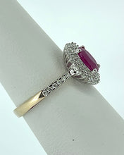 Load image into Gallery viewer, 9kt Gold - Diamond and Ruby Engagement Ring
